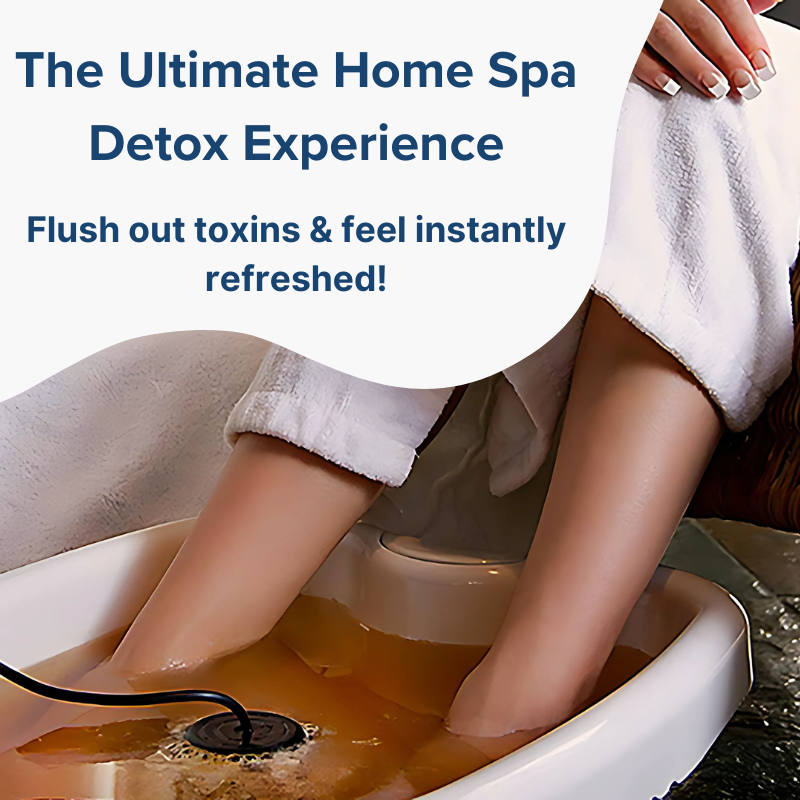 Relaxing Home Spa Detox Experience - Enjoy a Rejuvenating Ionic Foot Bath and Flush Out Toxins for a Healthier, More Energized You.