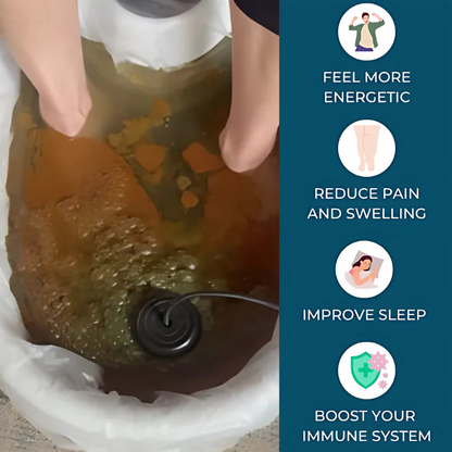 Benefits of Ionic Detox Foot Bath - Boost Energy, Reduce Swelling, Improve Sleep, and Strengthen Immune System. Experience Holistic Healing at Home.