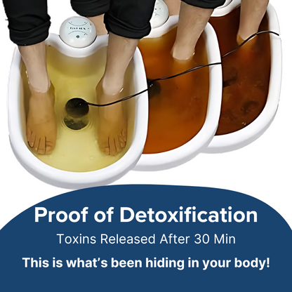 Real Proof of Ionic Foot Bath Detox - See Toxins Released After 30 Minutes. Powerful Home Detox Solution for Cleansing and Wellness.